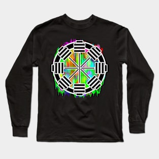 Bar star (white outline) Long Sleeve T-Shirt